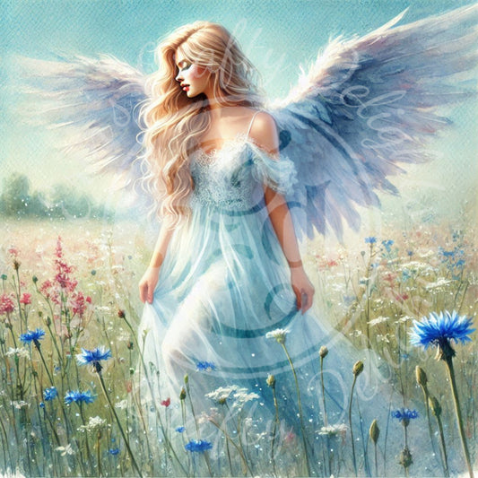 24 Sq Angel of Spring 8x8 Printable