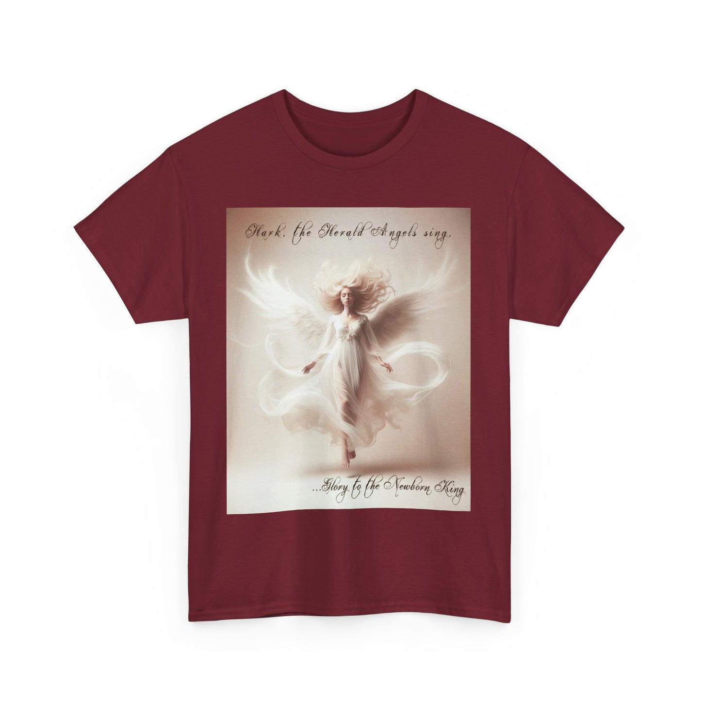 Christmas Angels We Have Heard On High Unisex Heavy Cotton Tee