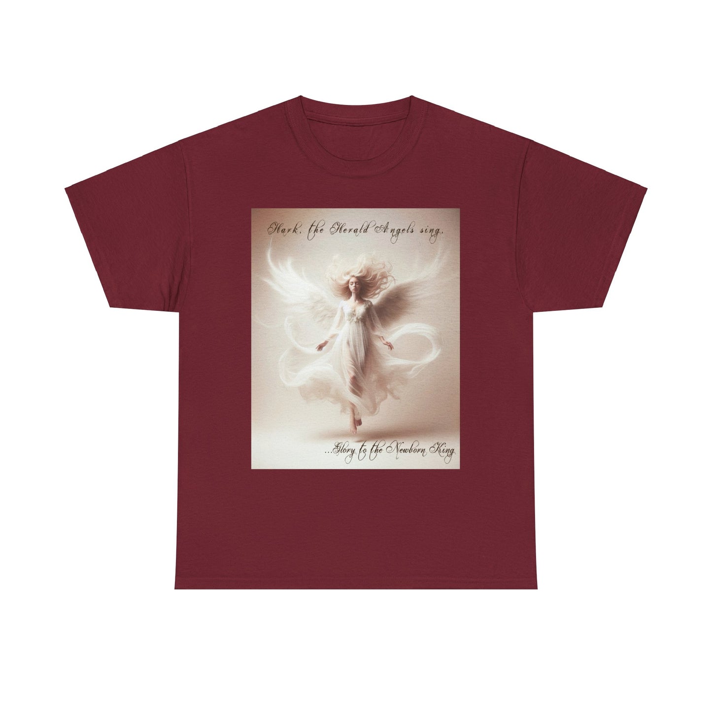 Christmas Angels We Have Heard On High Unisex Heavy Cotton Tee