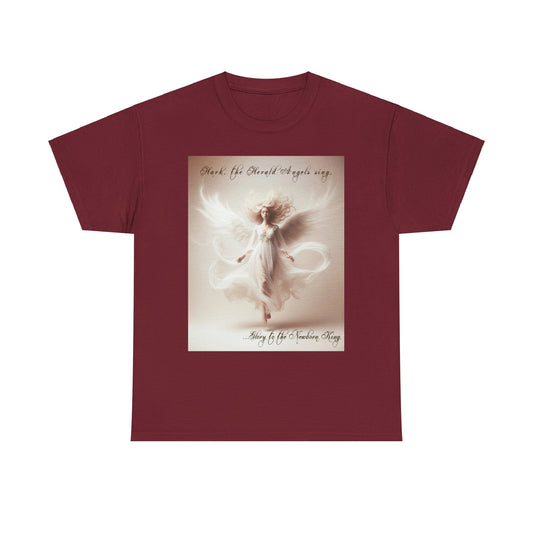 Christmas Angels We Have Heard On High Unisex Heavy Cotton Tee