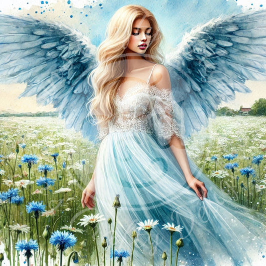 25 Sq Angel of Spring 8x8 Printable