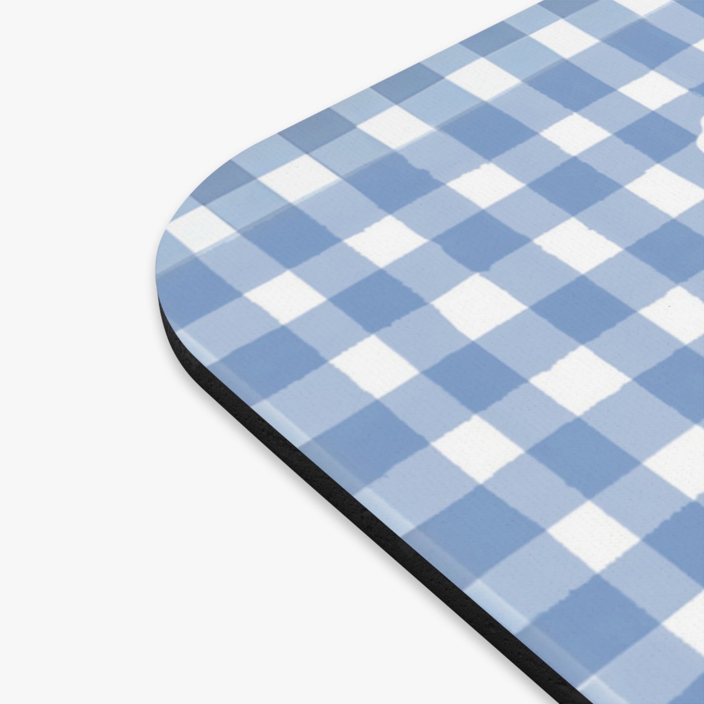 Mouse Pad - Don't Ruffle My Feathers Dressed Up Red Hen Gingham Design