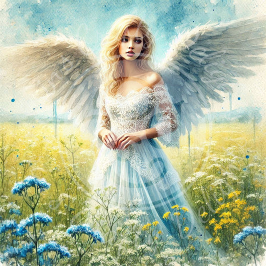 26 Sq Angel of Spring 8x8 Printable