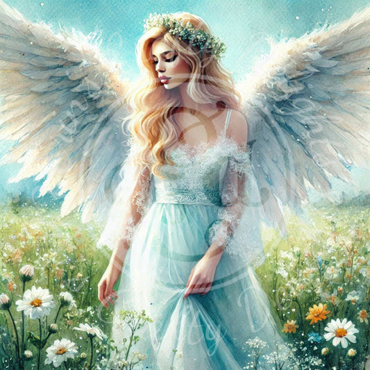 27 Sq Angel of Spring 8x8 Printable