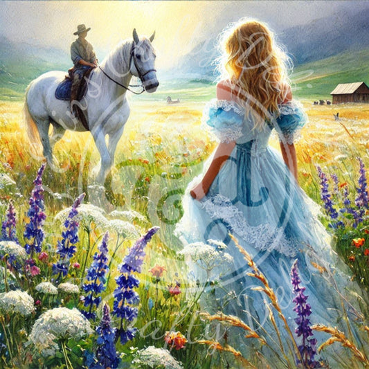 2 Spring Woman & Horse
