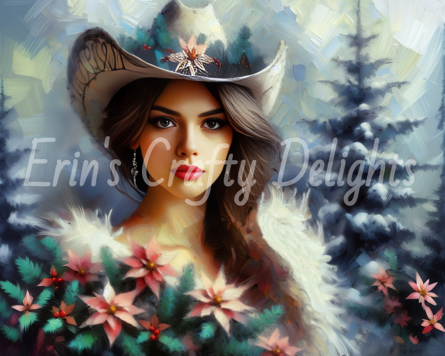 3 Cowgirl Christmas Angel