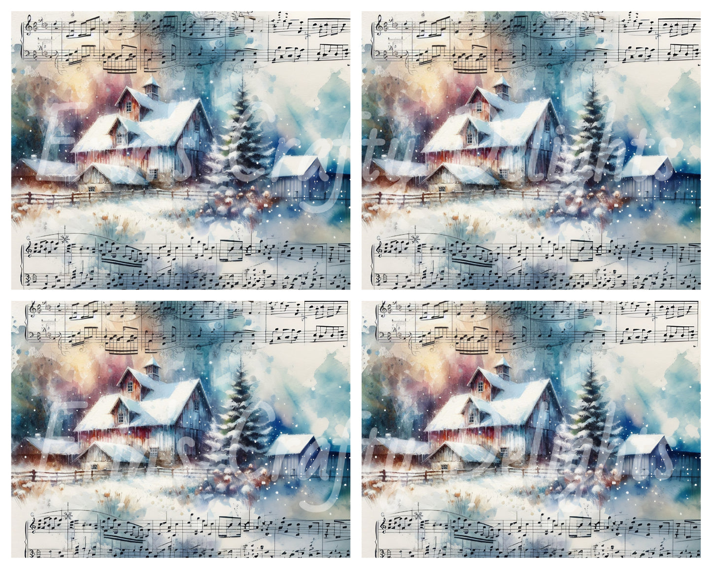 3 Winter's Medley Barn