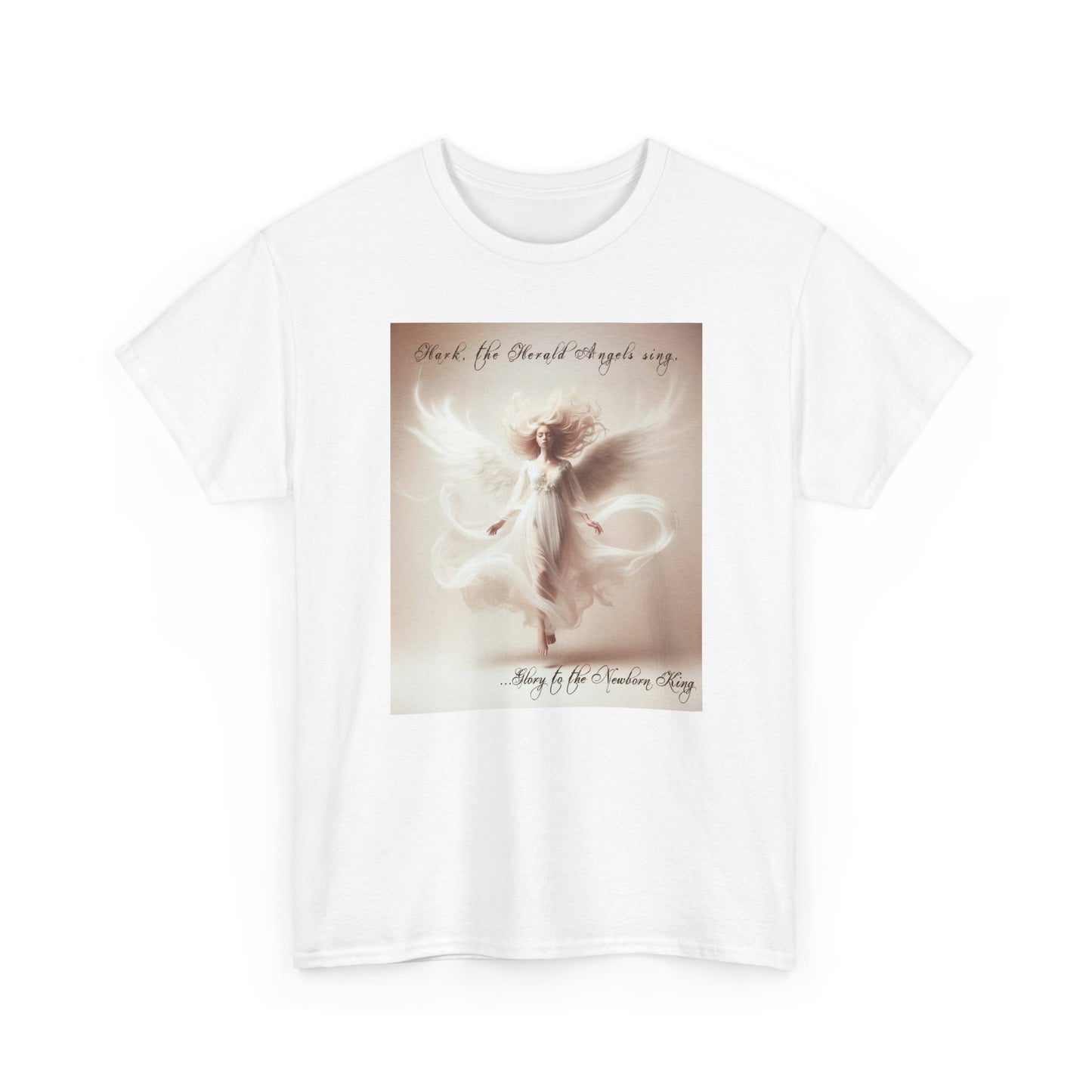 Christmas Angels We Have Heard On High Unisex Heavy Cotton Tee