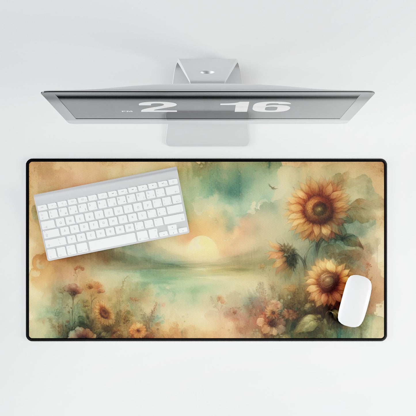 Desk Mat - Summer Sunflowers