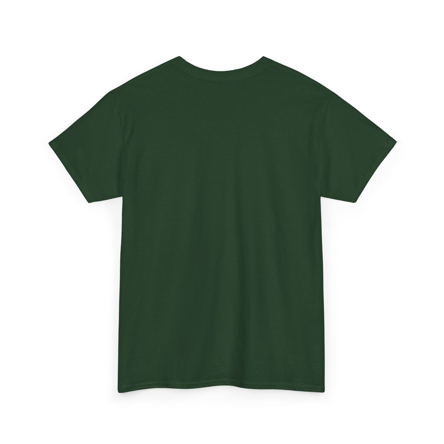 Highland Cow and Farmhouse in Winter Unisex Heavy Cotton Tee
