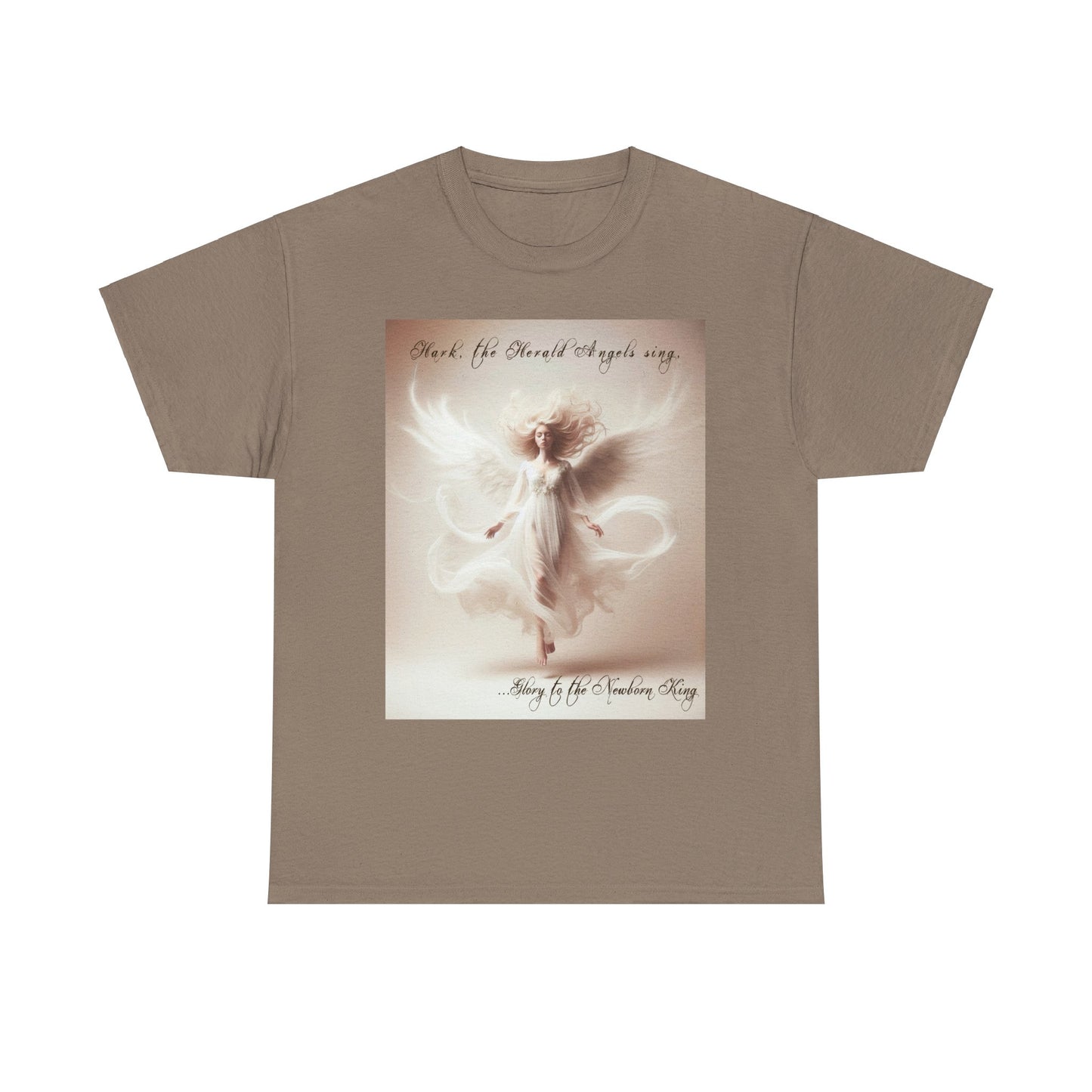 Christmas Angels We Have Heard On High Unisex Heavy Cotton Tee