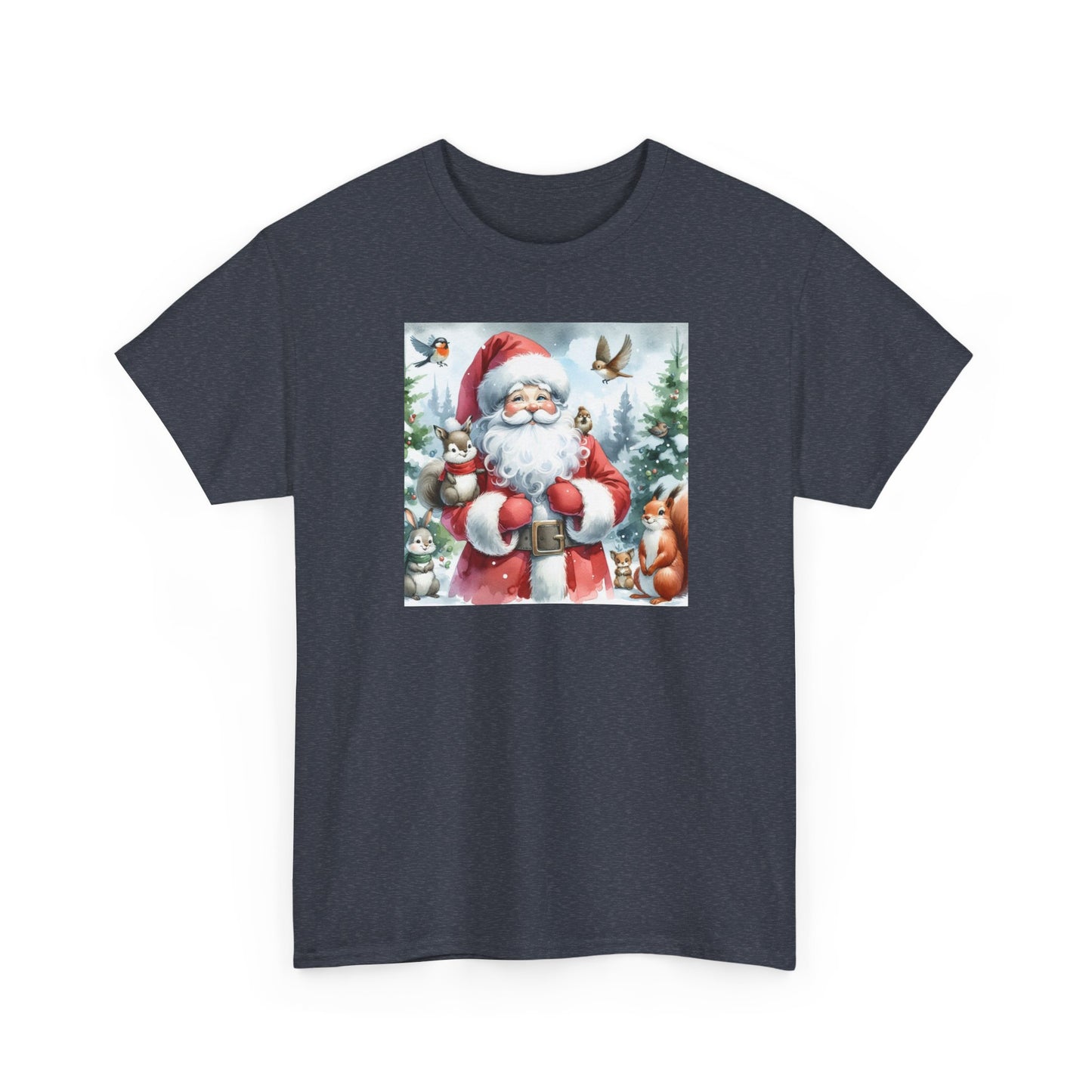 Cute Santa & Friends Unisex Heavy Cotton Tee