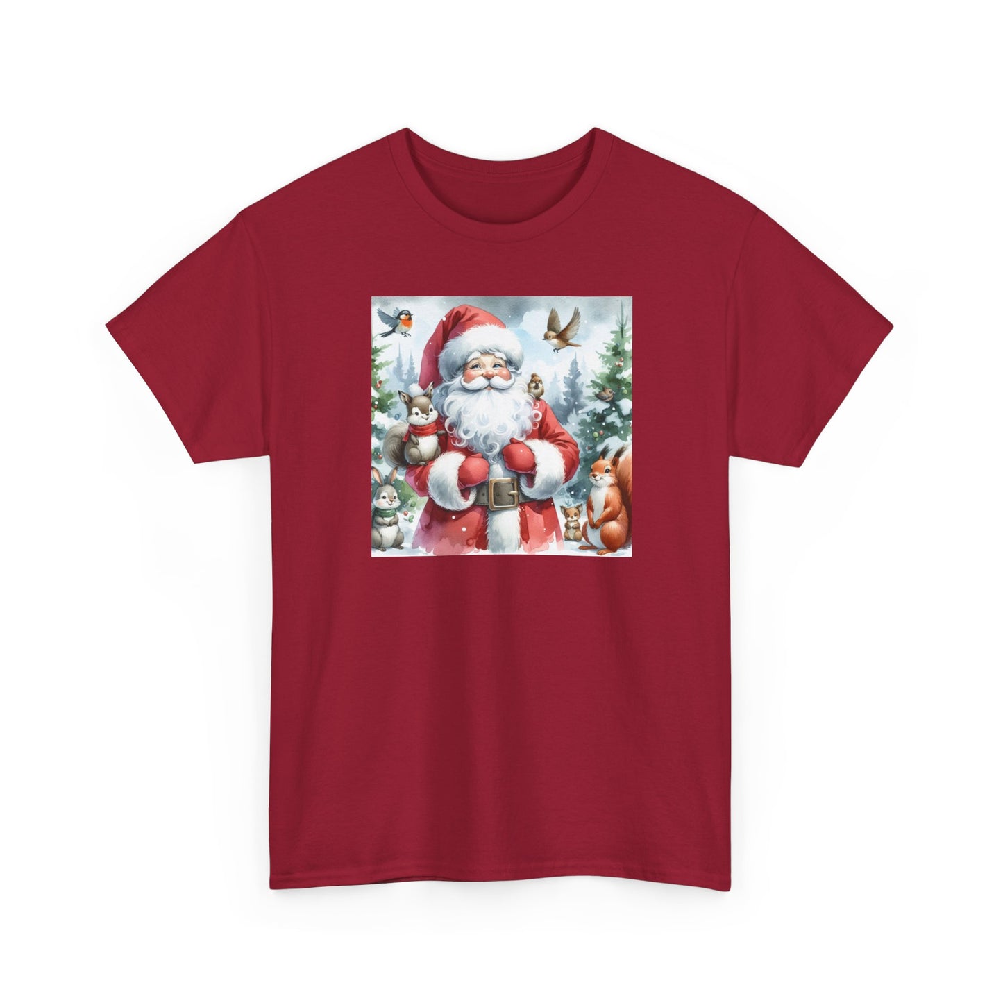 Cute Santa & Friends Unisex Heavy Cotton Tee