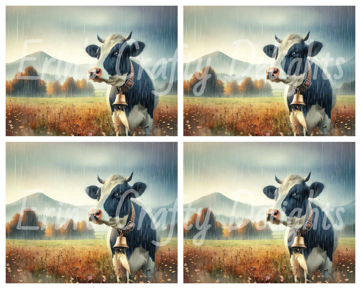 4 Fall Cow in Rain