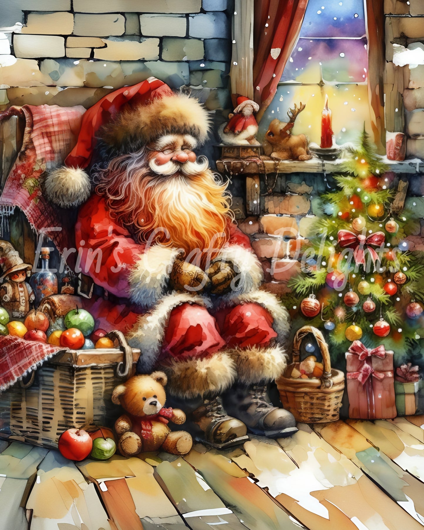 4 Rustic Santa