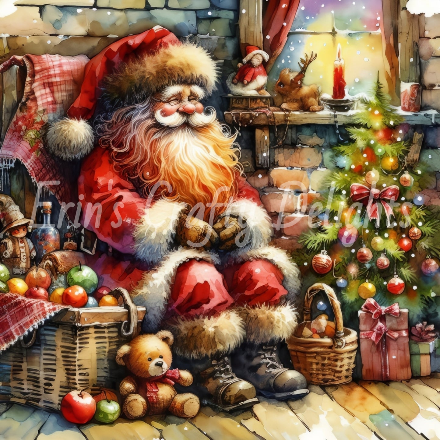 4 Rustic Santa