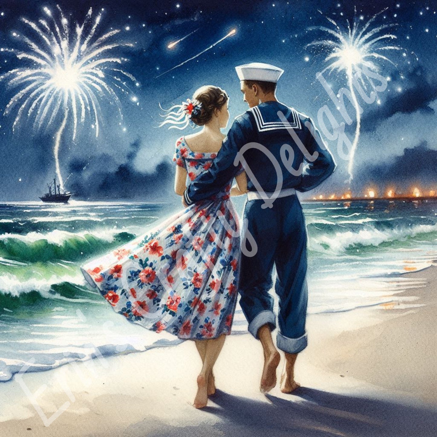 4th of July 1940s Beach Dance 2