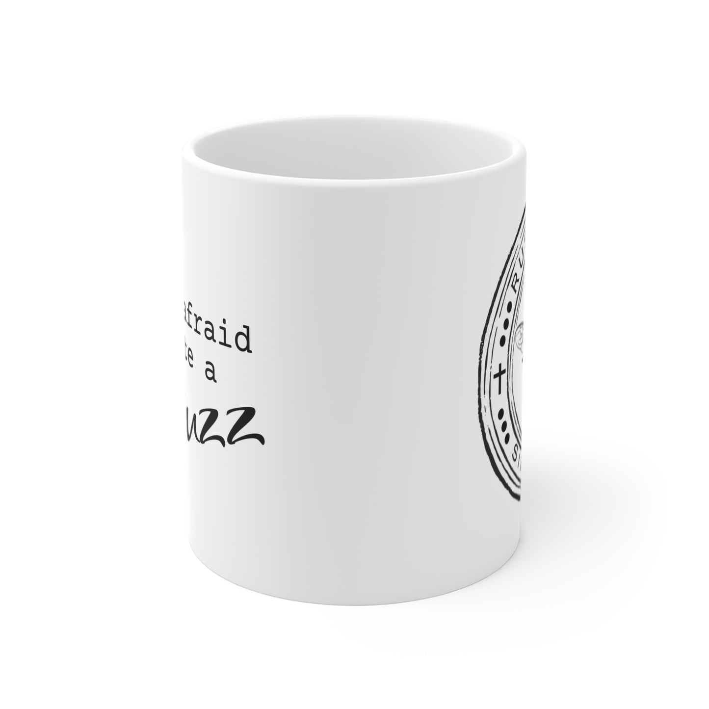 Rustic Bee Inspirational Coffee Mug, Motivational Tea Cup, Gift for Artists, Positive Vibes, Office Desk Decor, Be Creative