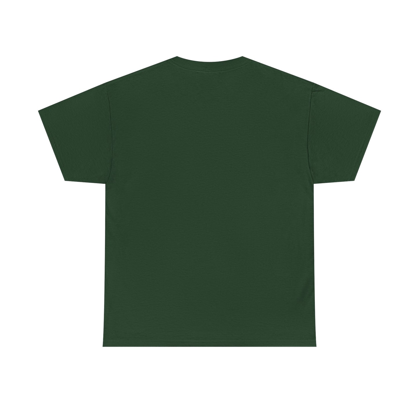 Highland Cow and Farmhouse in Winter Unisex Heavy Cotton Tee