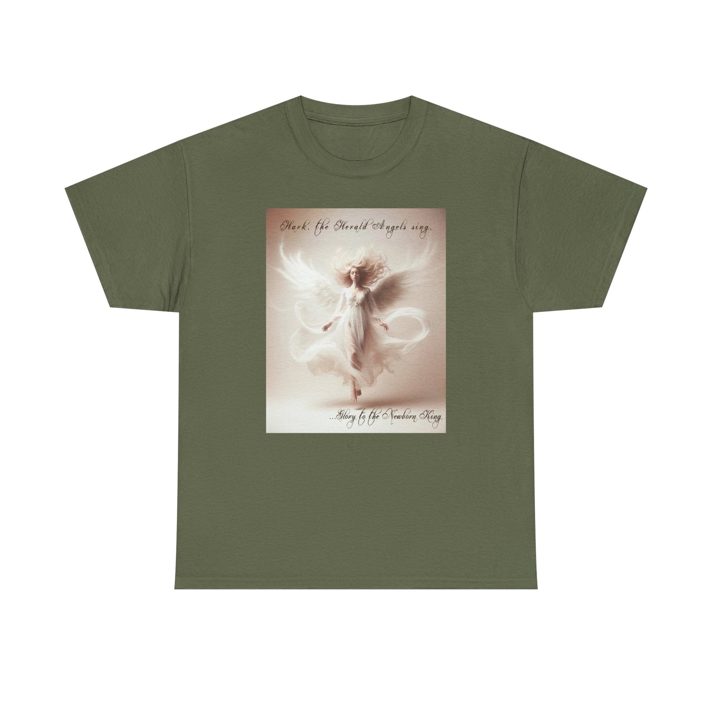 Christmas Angels We Have Heard On High Unisex Heavy Cotton Tee