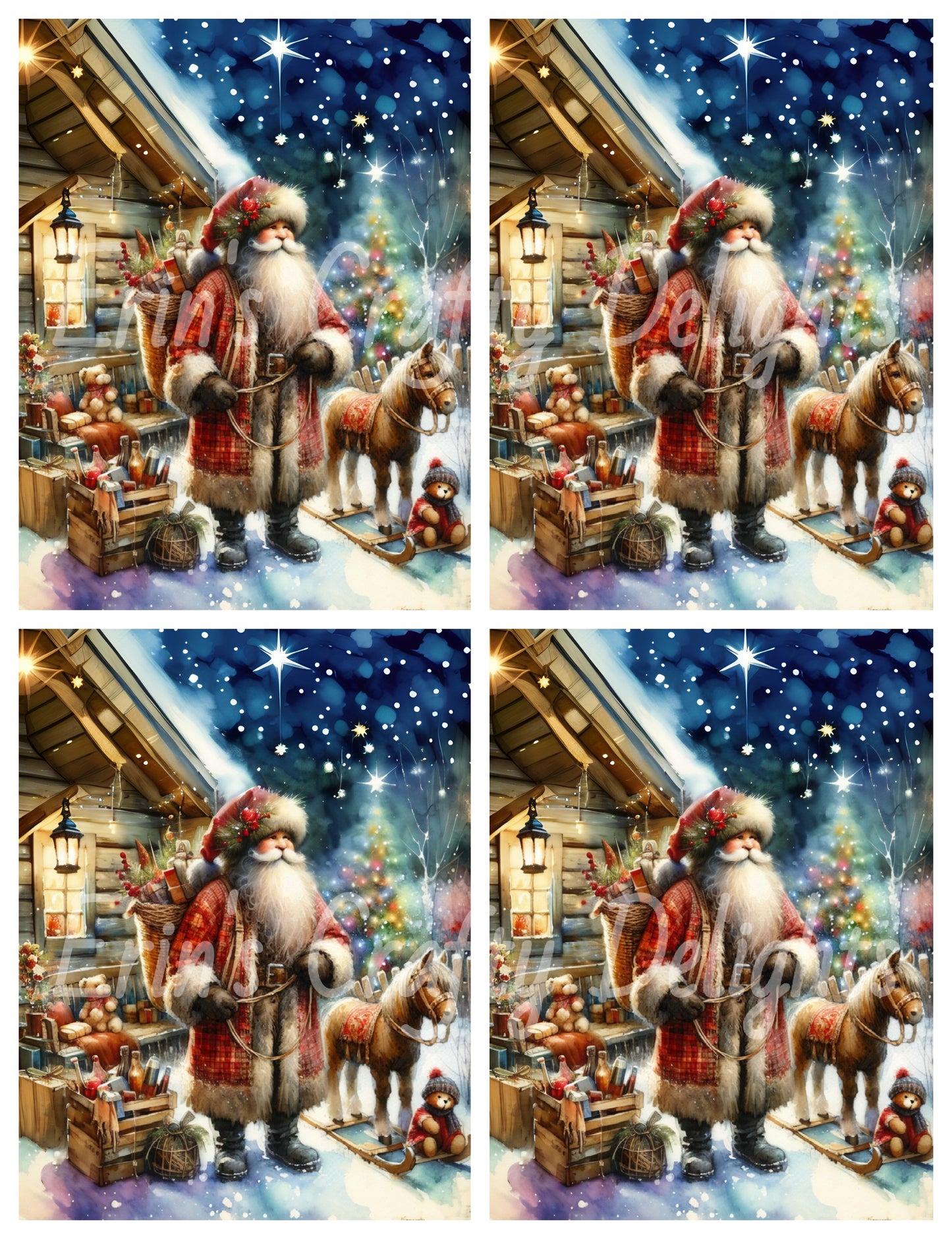 6 Rustic Santa