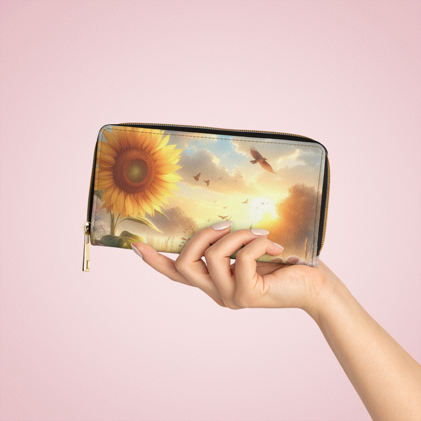 Zipper Wallet - Summer Sunflowers Wallet