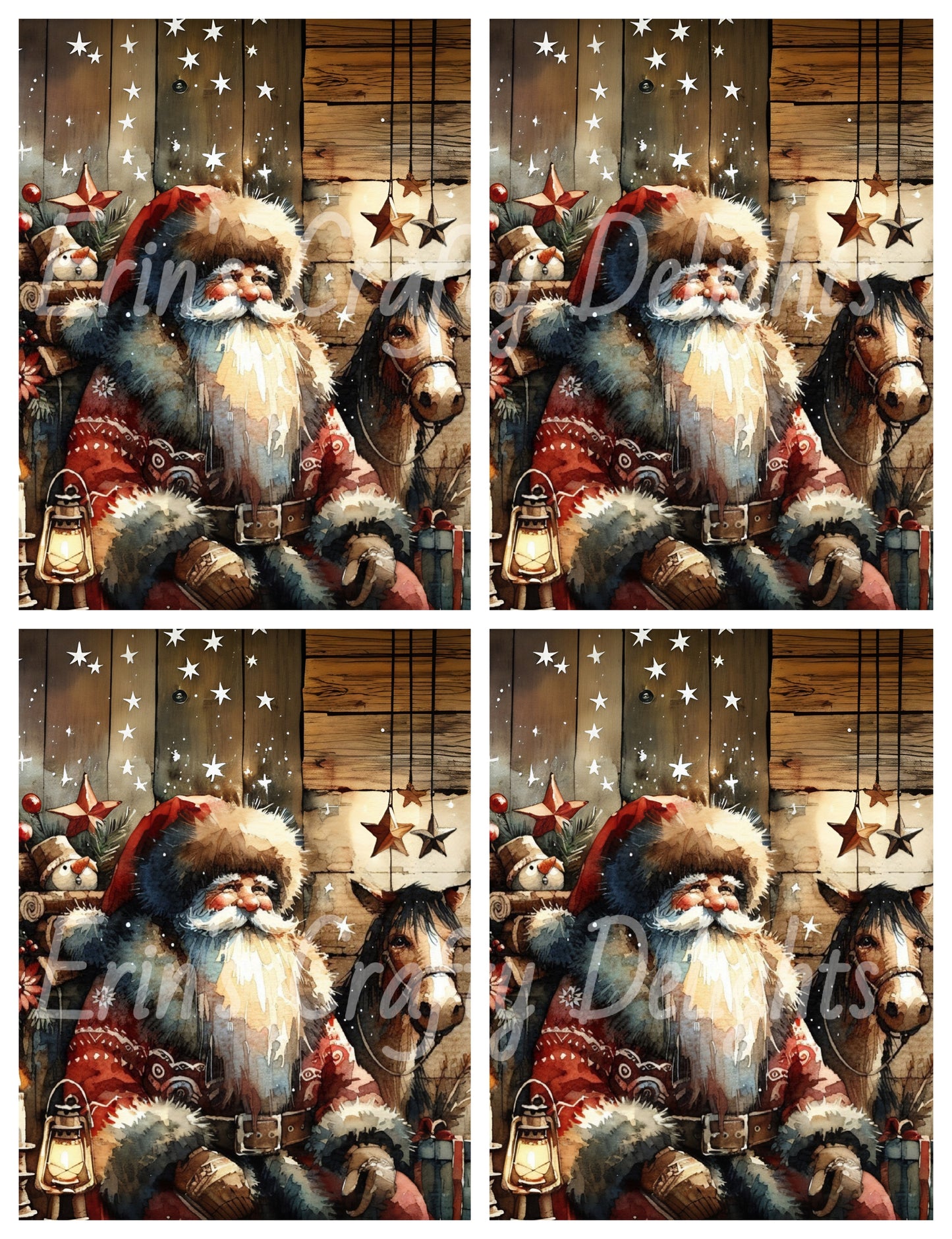 8 Rustic Santa