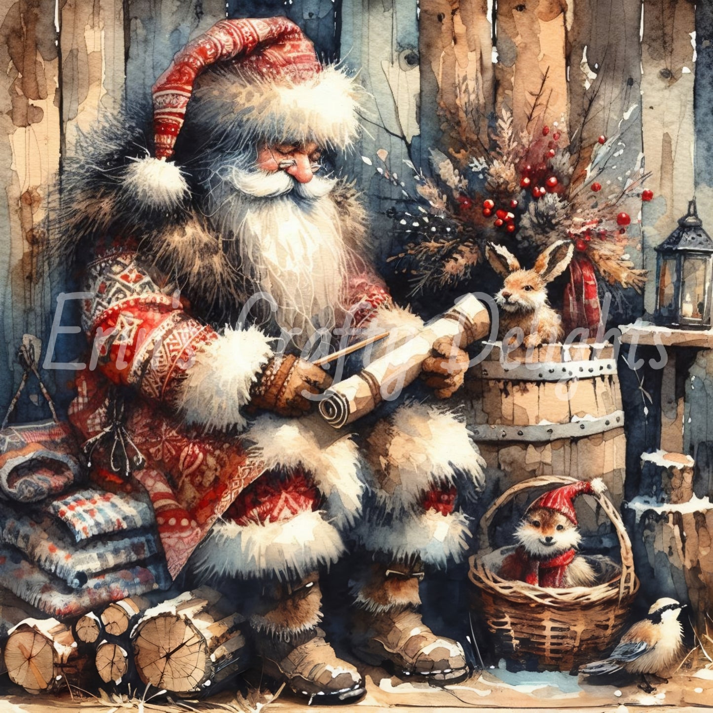 7 Rustic Santa