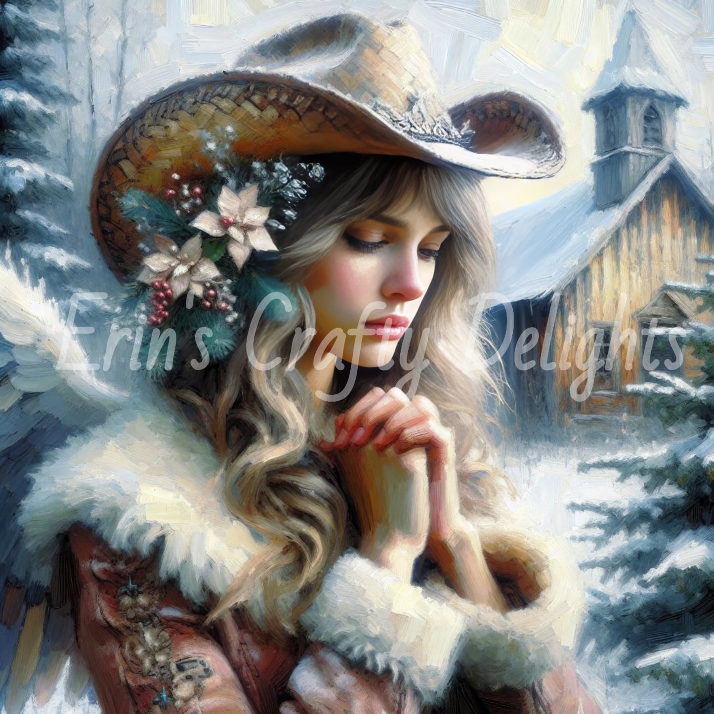 8 Cowgirl Christmas Angel