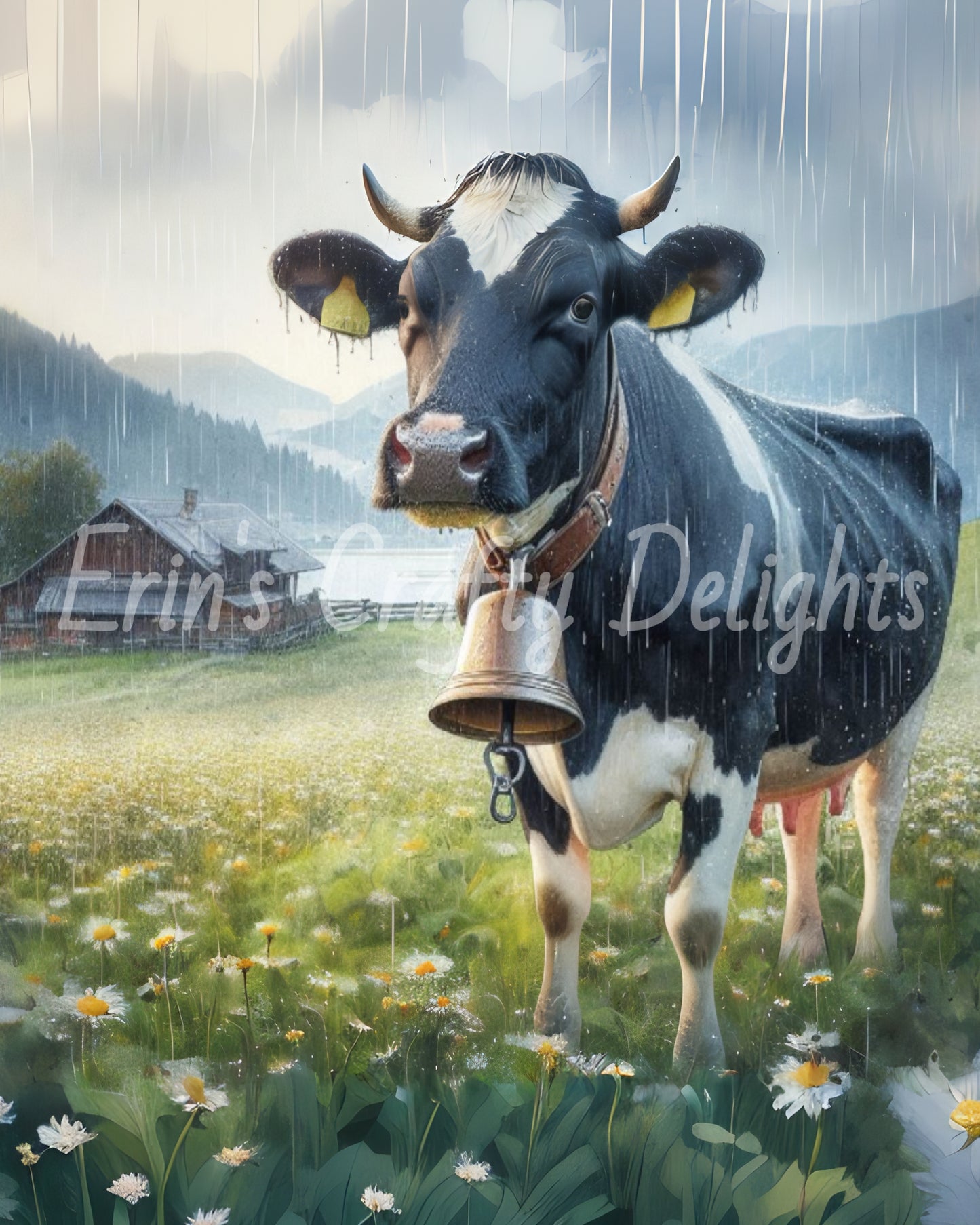8 Fall Cow in Rain