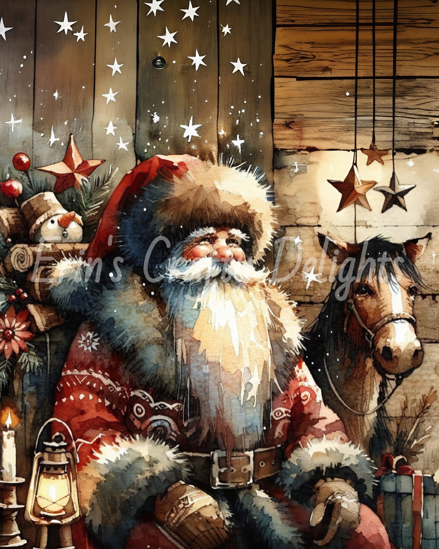 8 Rustic Santa