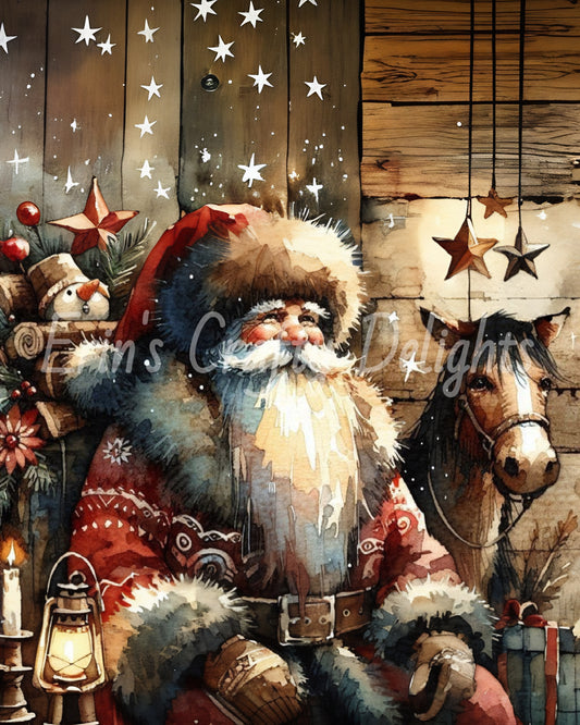 8 Rustic Santa