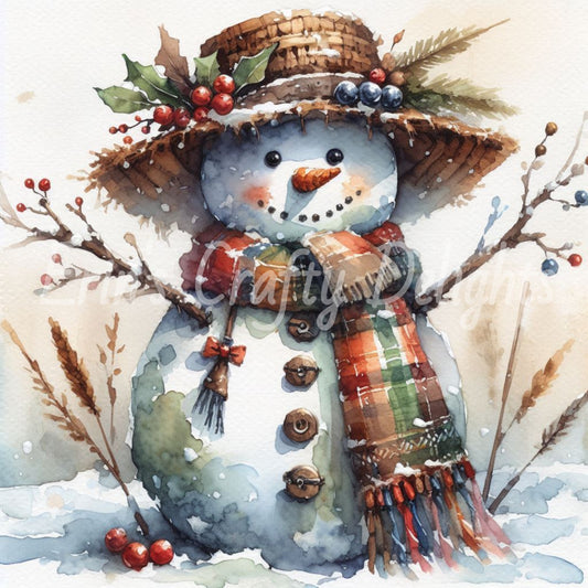 8 Rustic Snowman
