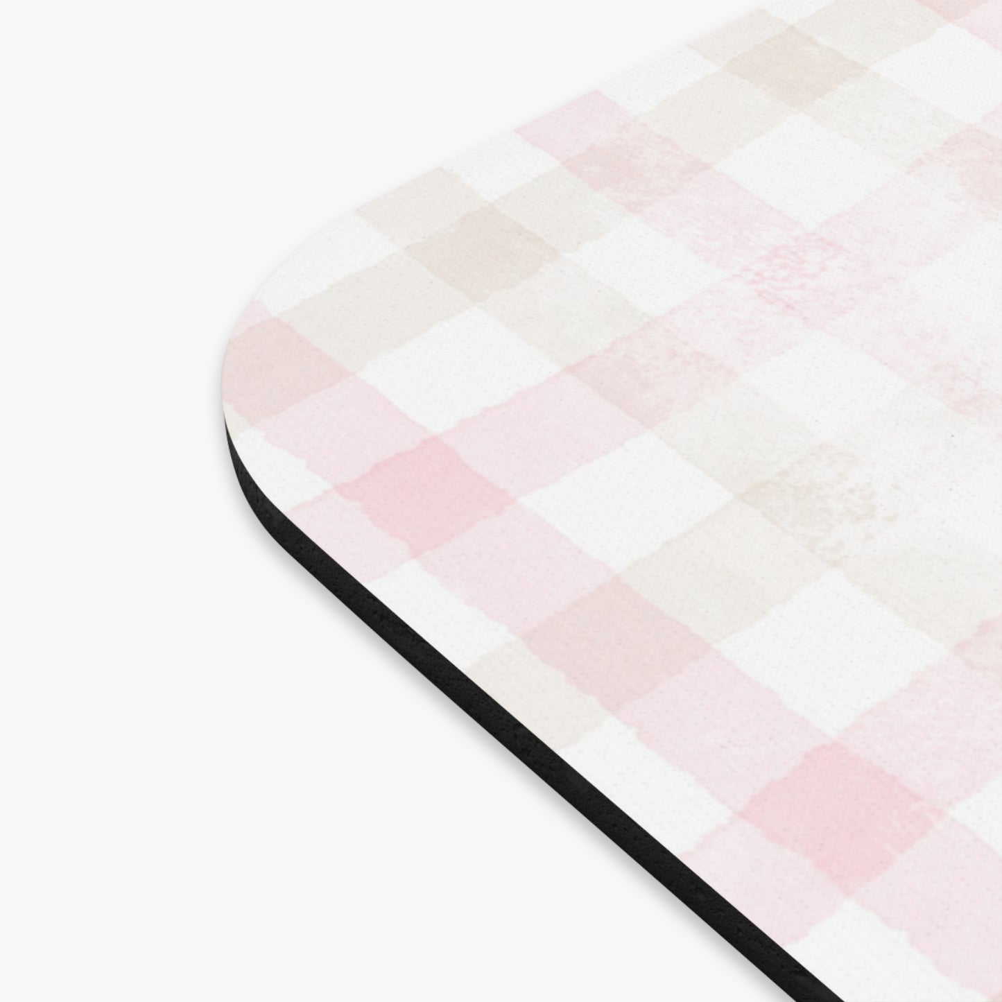 Mouse Pad - Love Always Dressed Up Cow Gingham Check Design