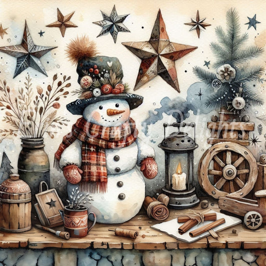 9 Rustic Snowman