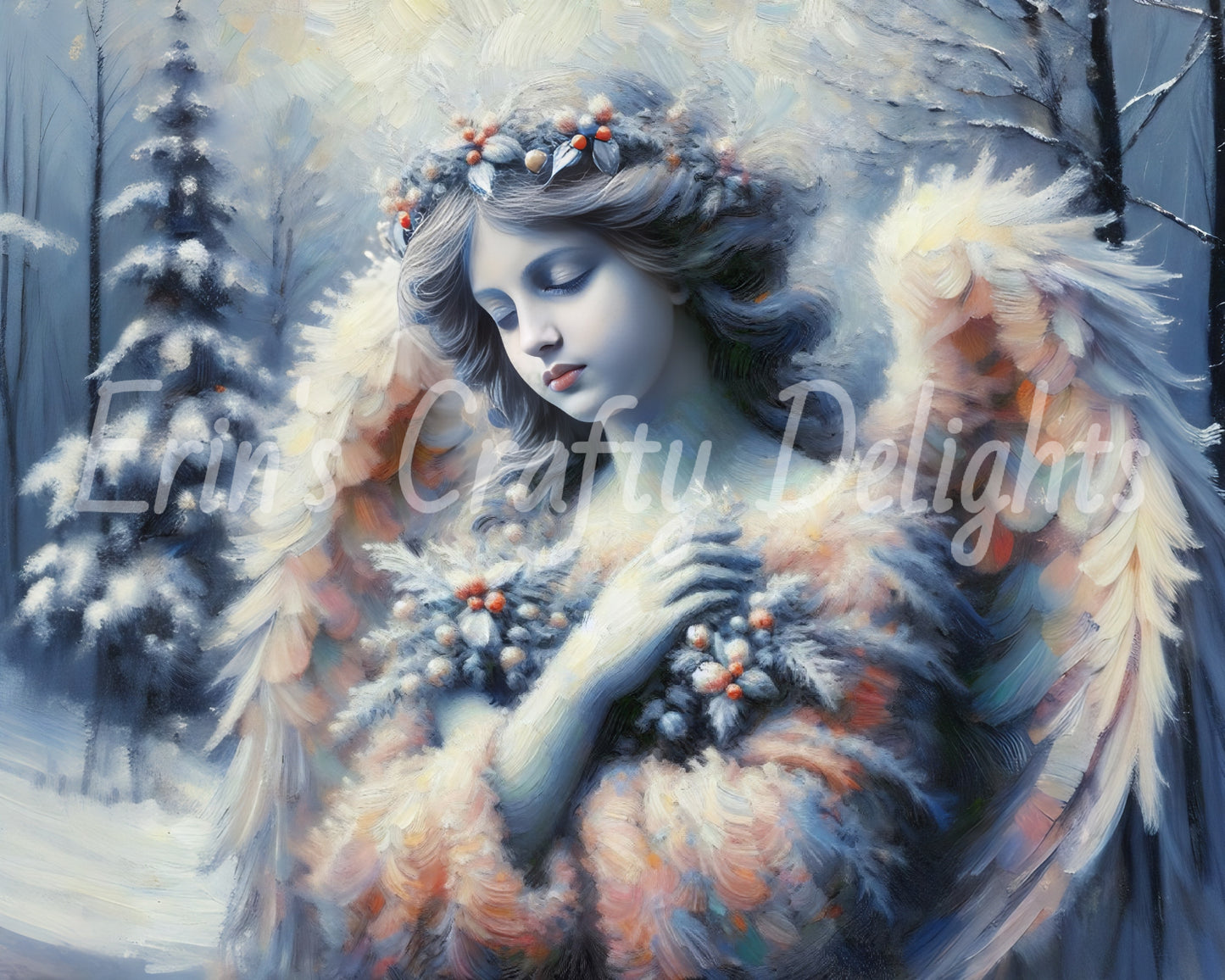 9 Stone Christmas Angel