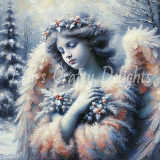 9 Stone Christmas Angel