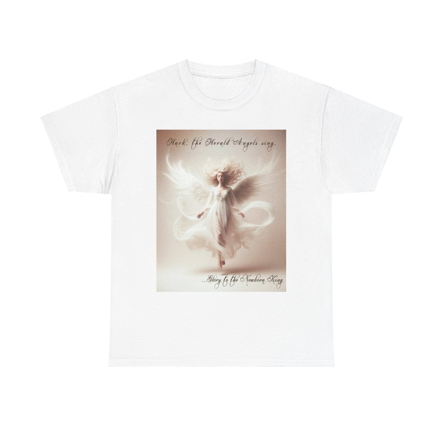 Christmas Angels We Have Heard On High Unisex Heavy Cotton Tee
