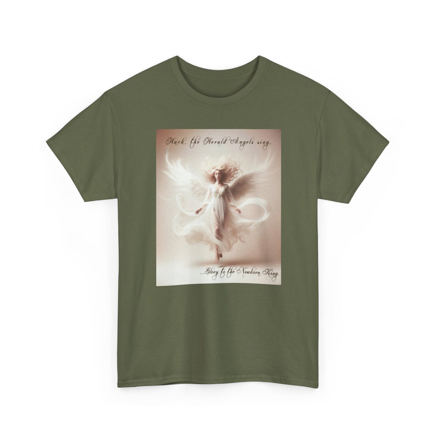 Christmas Angels We Have Heard On High Unisex Heavy Cotton Tee