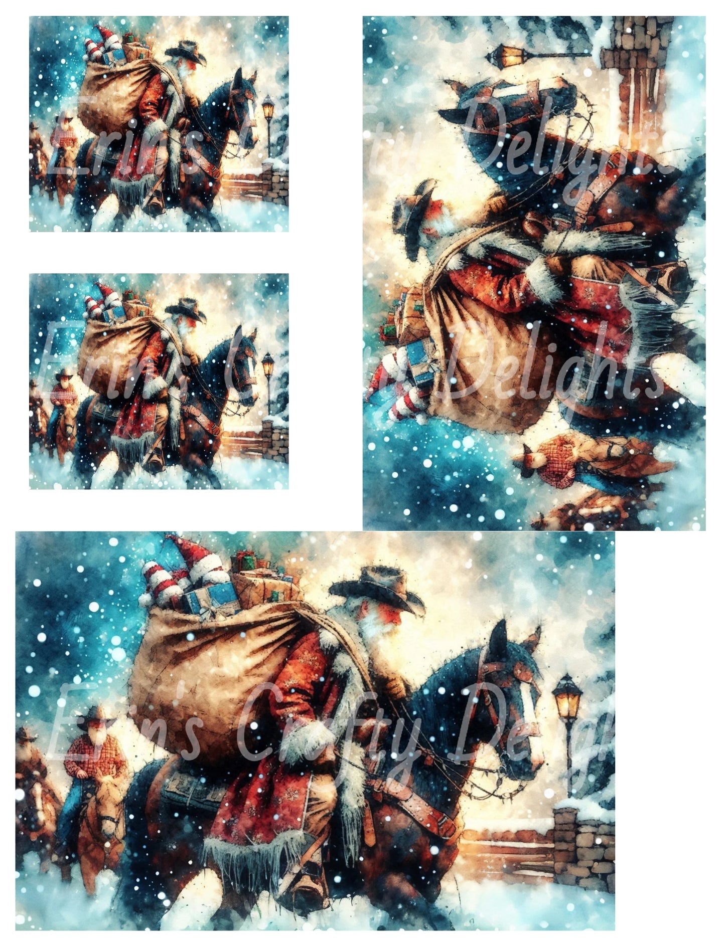 10 Cowboy Santa
