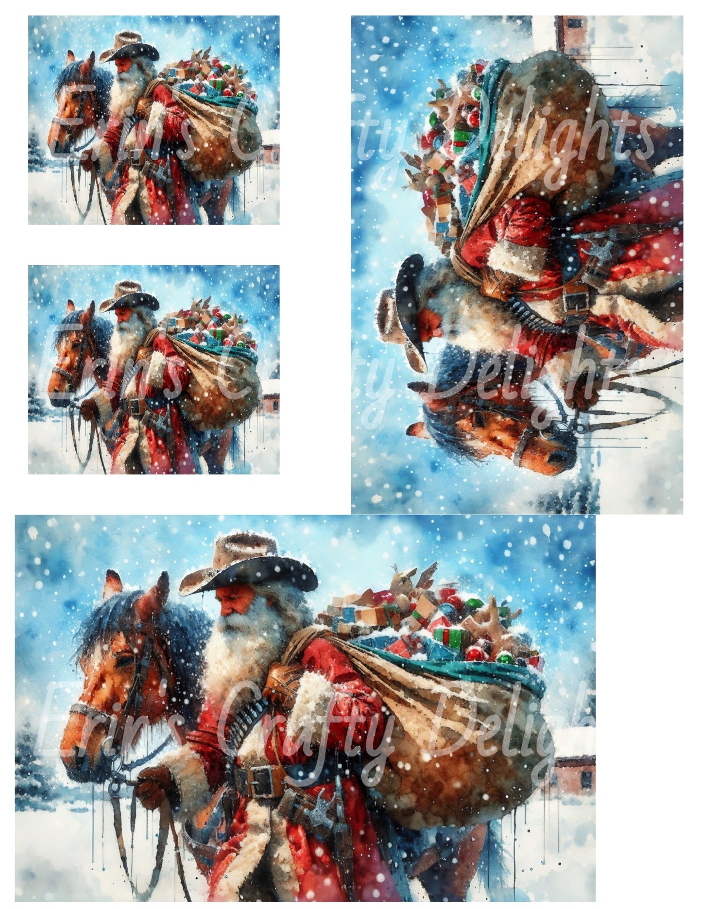 12 Cowboy Santa