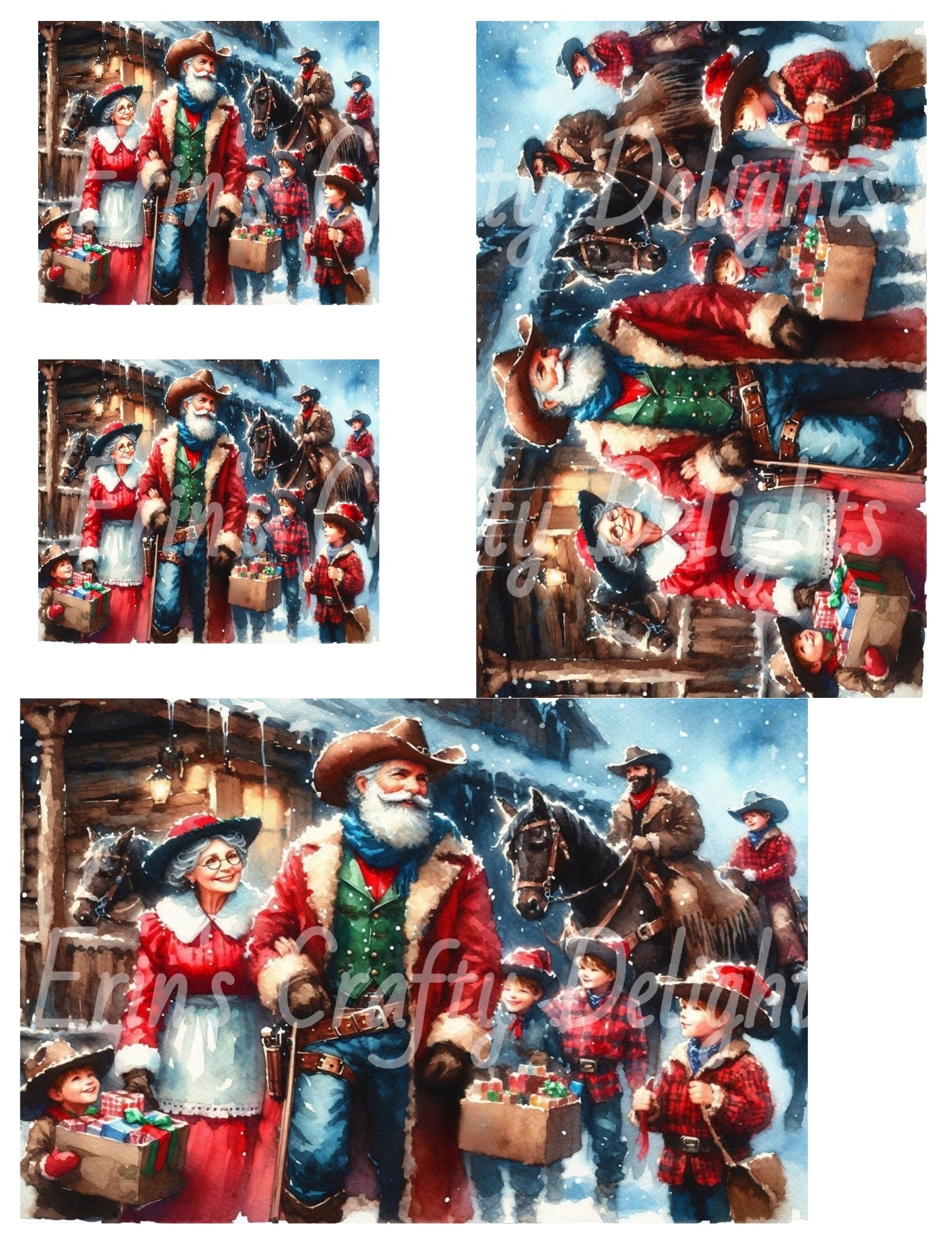 1 Mr & Mrs Claus Deliver Gifts