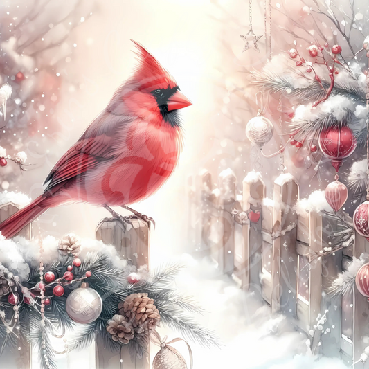 2 Christmas Cardinal
