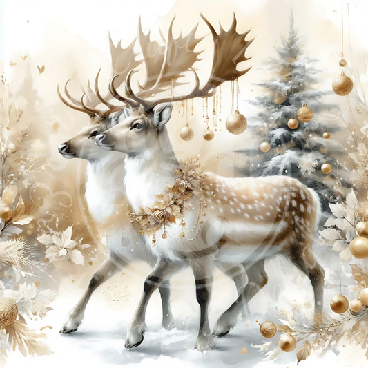 2 Neutral Reindeer