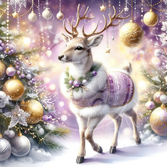 2 Purple Reindeer