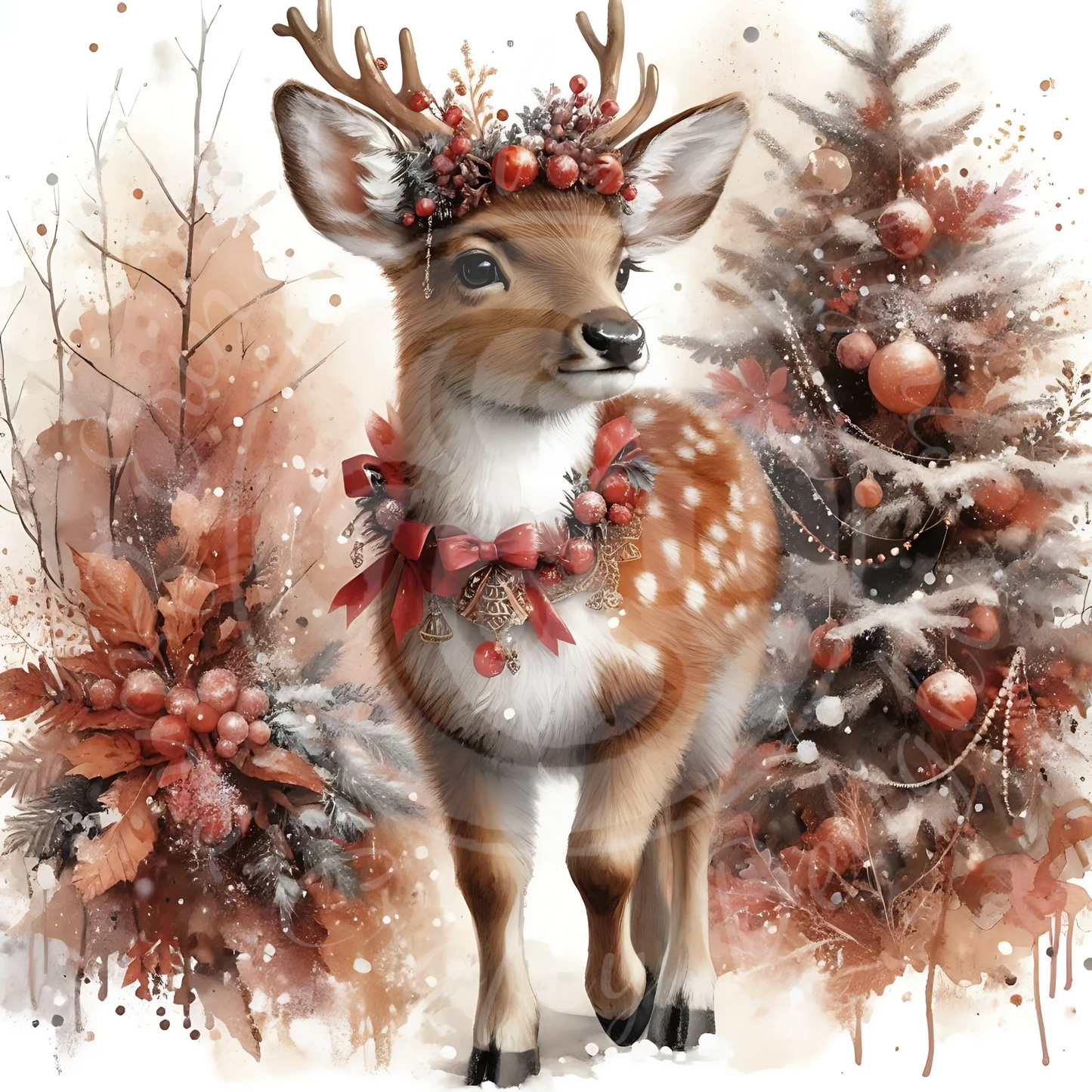 35 Christmas Fawn