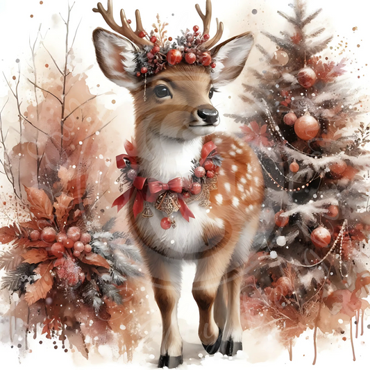 35 Christmas Fawn