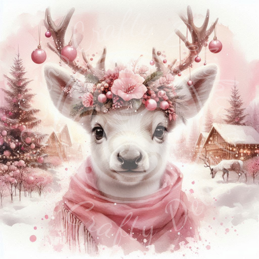 4 Christmas Fawn