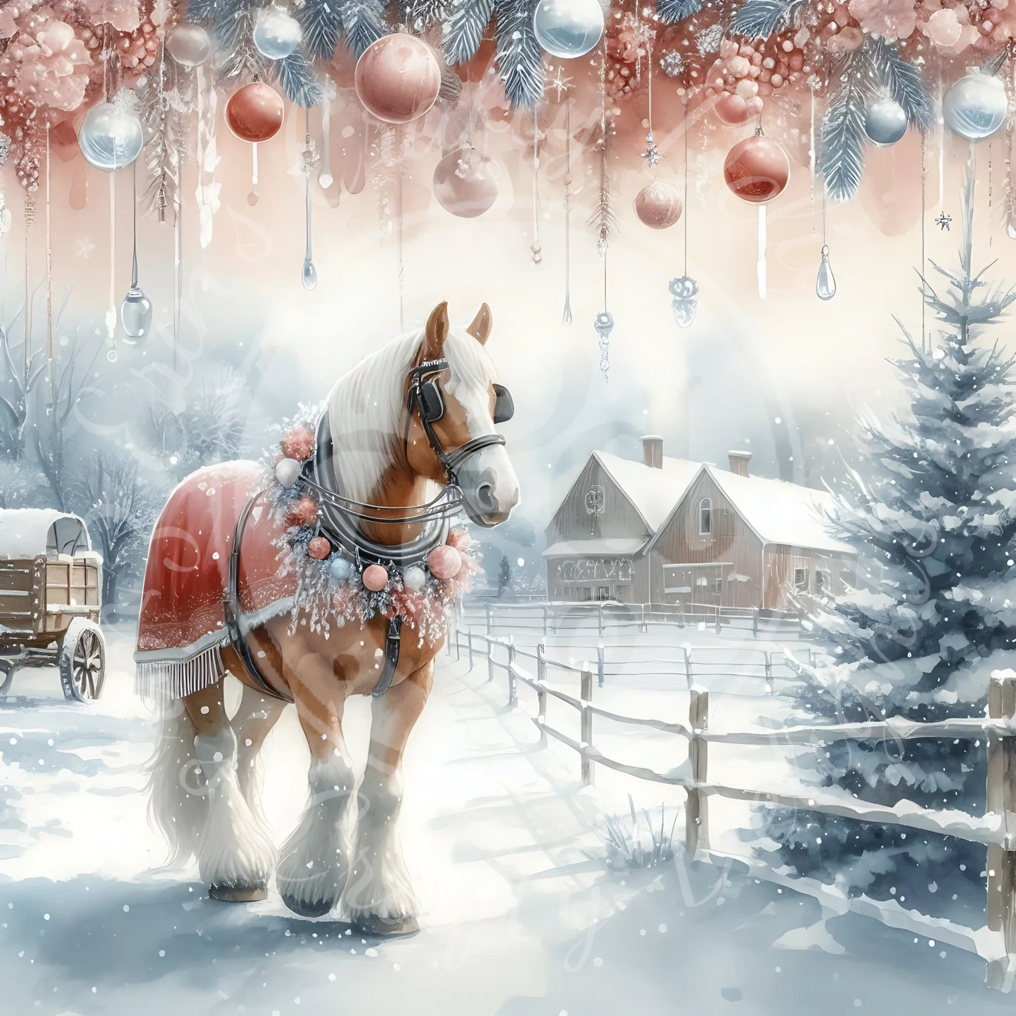 4 Christmas Horse