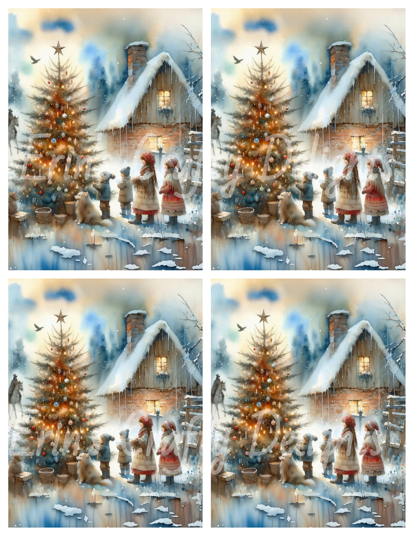 4 Cowboy Family Christmas